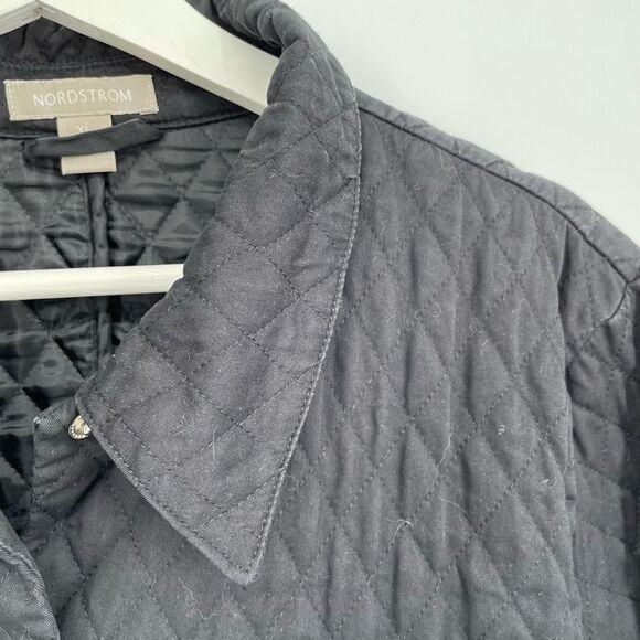 Nordstrom Black Quilted Jacket XL - Picture 2 of 6